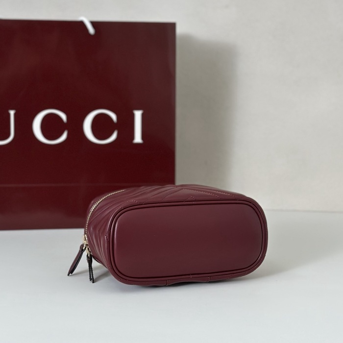 Gucci BagTypeTote Quilted Mini Bag Burgundy 01A