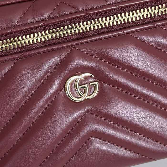 Gucci BagTypeTote Quilted Mini Bag Burgundy 01A