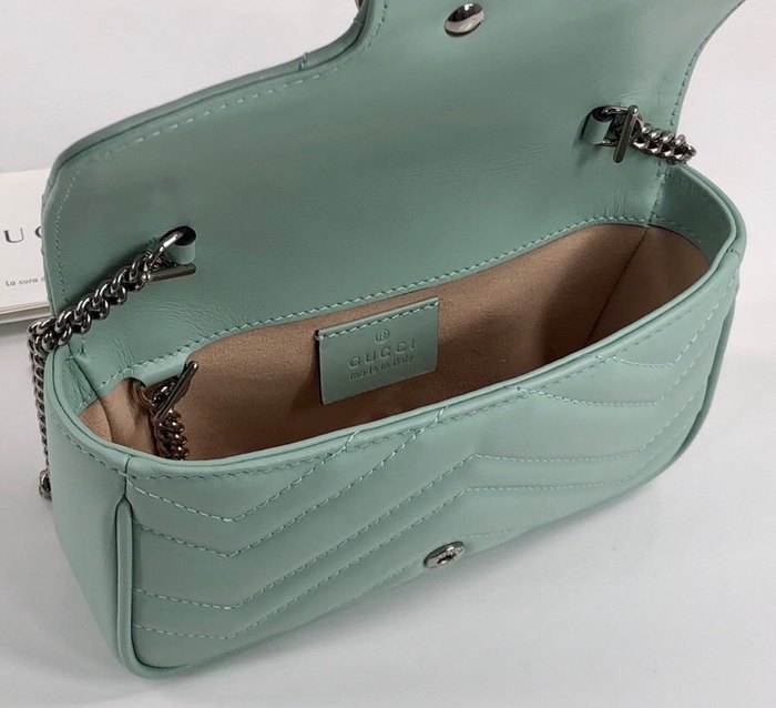 Gucci BagTypeTote Quilted Mini Shoulder Bag Blue 01A