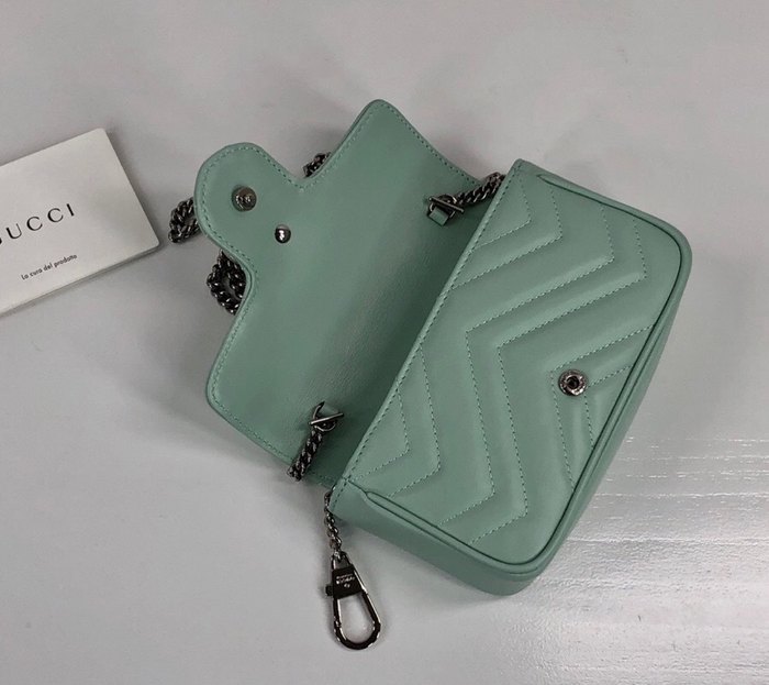 Gucci BagTypeTote Quilted Mini Shoulder Bag Blue 01A