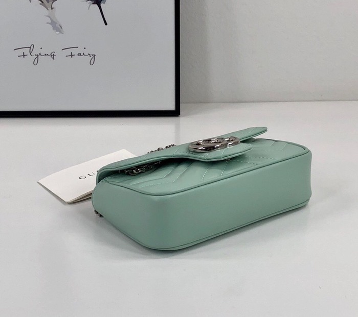 Gucci BagTypeTote Quilted Mini Shoulder Bag Blue 01A