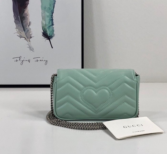 Gucci BagTypeTote Quilted Mini Shoulder Bag Blue 01A