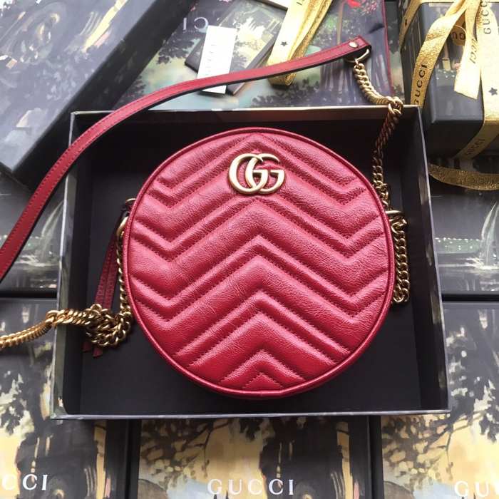 Gucci BagTypeTote Quilted Round Design Black 01A