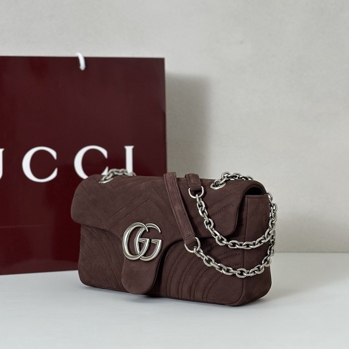 Gucci BagTypeTote Quilted Shoulder Bag Brown 01A 2