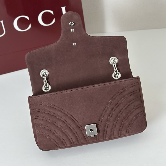 Gucci BagTypeTote Quilted Shoulder Bag Brown 01A 2