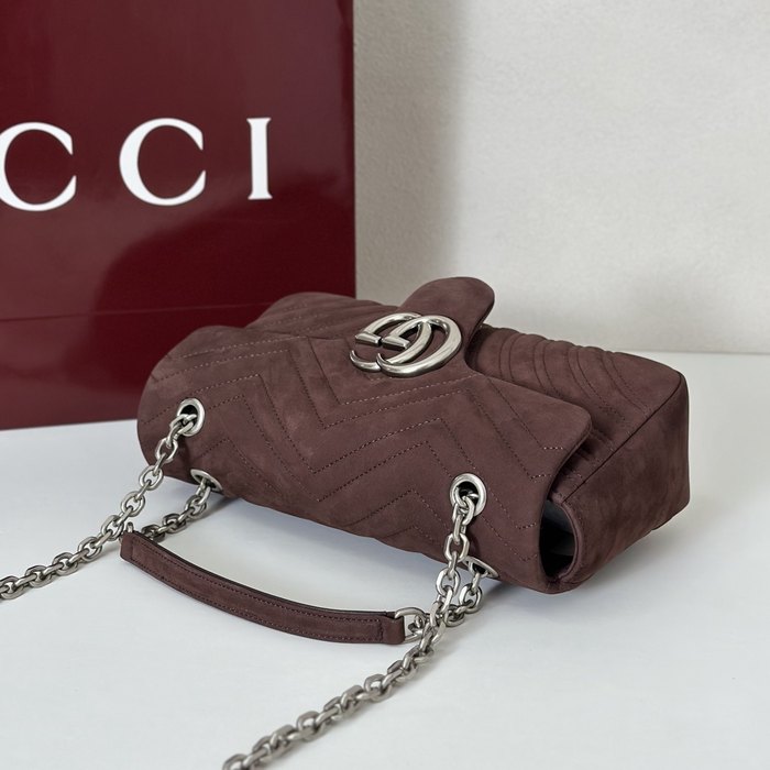 Gucci BagTypeTote Quilted Shoulder Bag Brown 01A 2