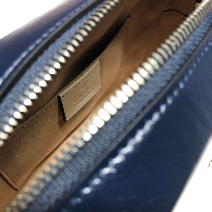 Gucci BagTypeTote Quilted Shoulder Bag Navy 01A