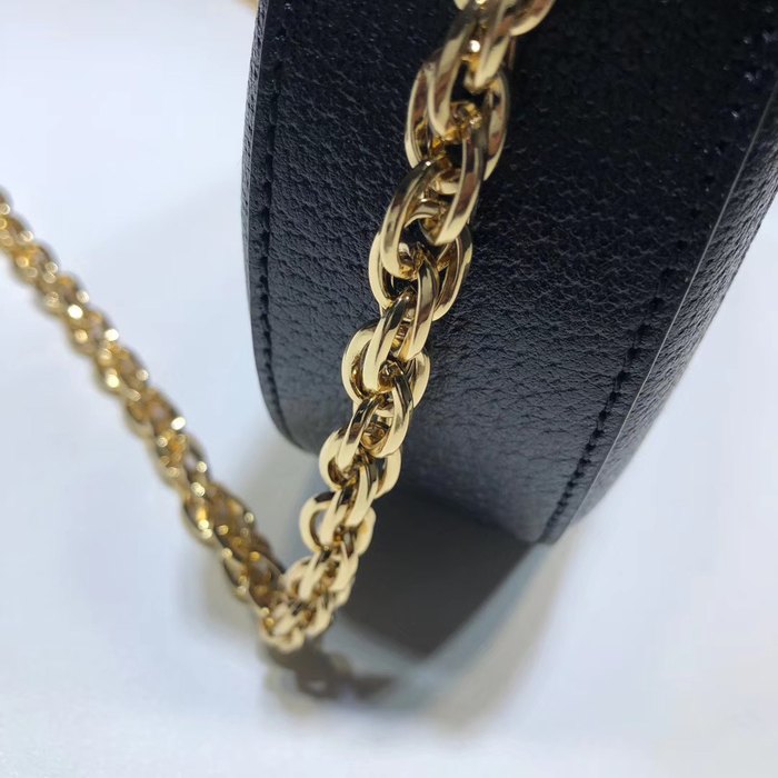 Gucci BagTypeTote Round Crossbody Bag Black 01A