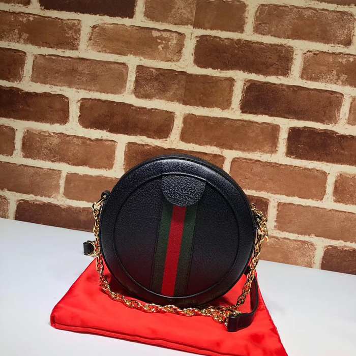 Gucci BagTypeTote Round Crossbody Bag Black 01A