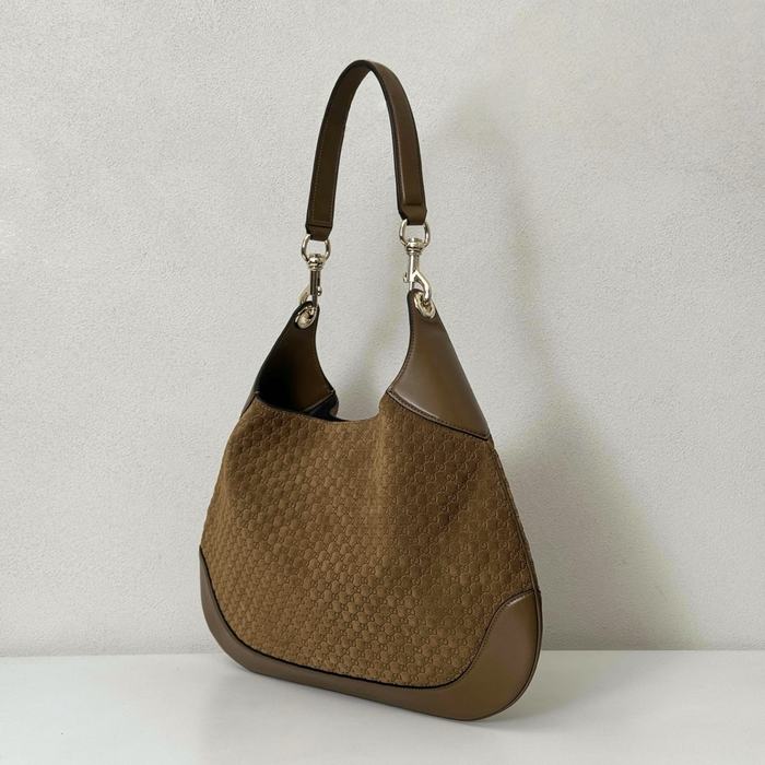 Gucci BagTypeTote Soft Curved Tote Bag Brown 01A