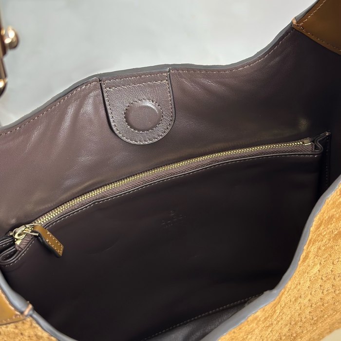 Gucci BagTypeTote Soft Curved Tote Bag Brown 01A