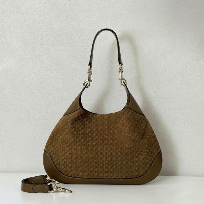 Gucci BagTypeTote Soft Curved Tote Bag Brown 01A