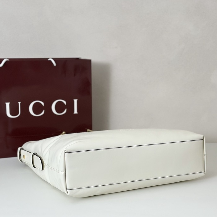 Gucci BagTypeTote Soft and Elegant Tote White 01A