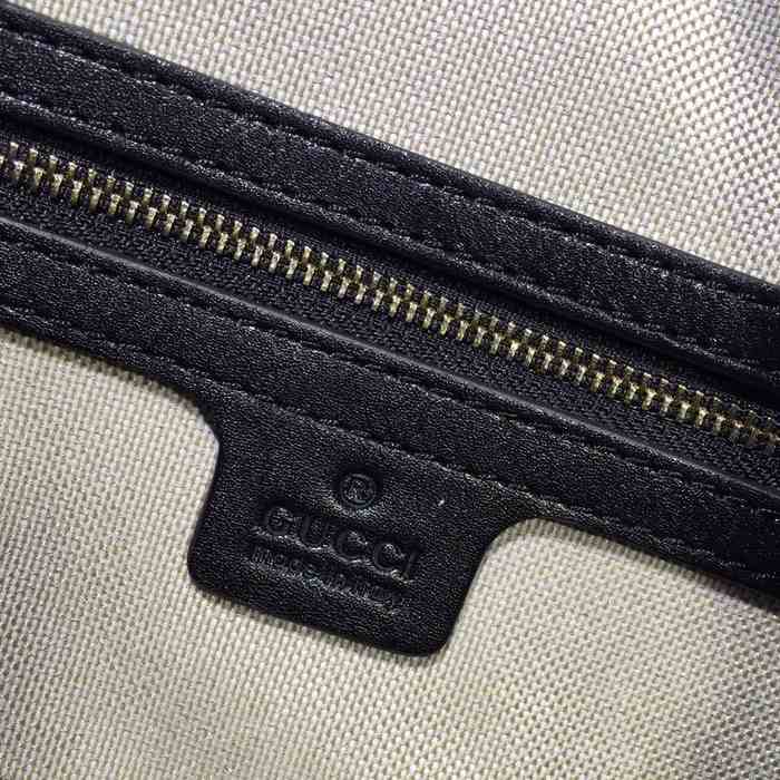 Gucci BagTypeTote Structured Leather Tote Black 01A