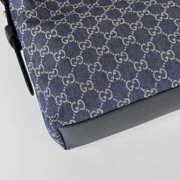 Gucci BagTypeTote Stylish Hobo Tote Navy 01A