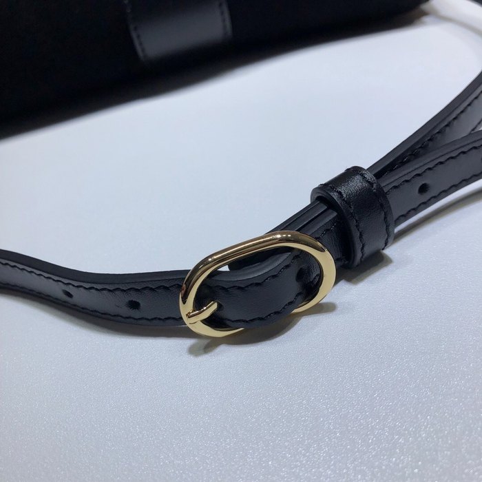 Gucci BagTypeTote Suede Evening Tote Black 01A