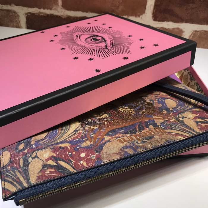 Gucci BagTypeTote artistic design with vibrant patterns Brown 01A