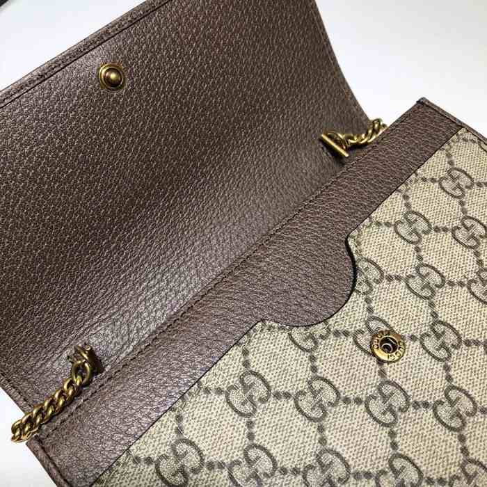 Gucci BagTypeTote canvas bag with artistic print and chain strap Beige 01A