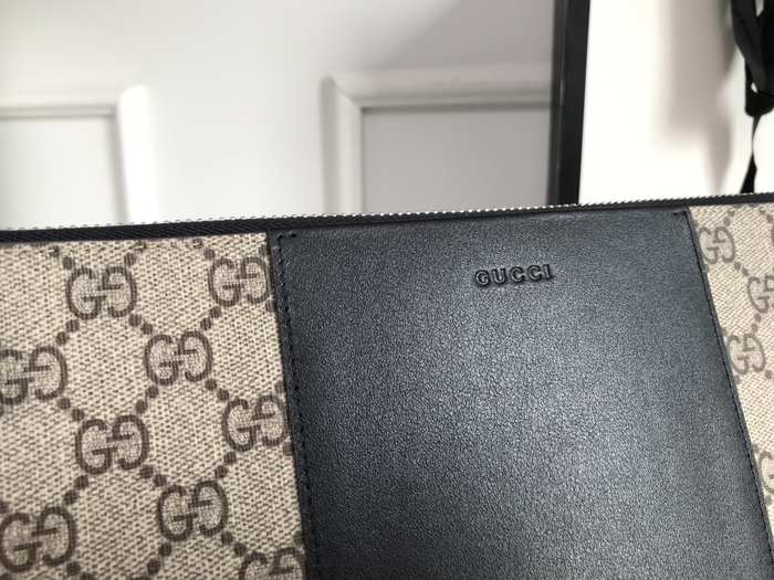 Gucci BagTypeTote canvas clutch bag with contrasting panel Black 01A