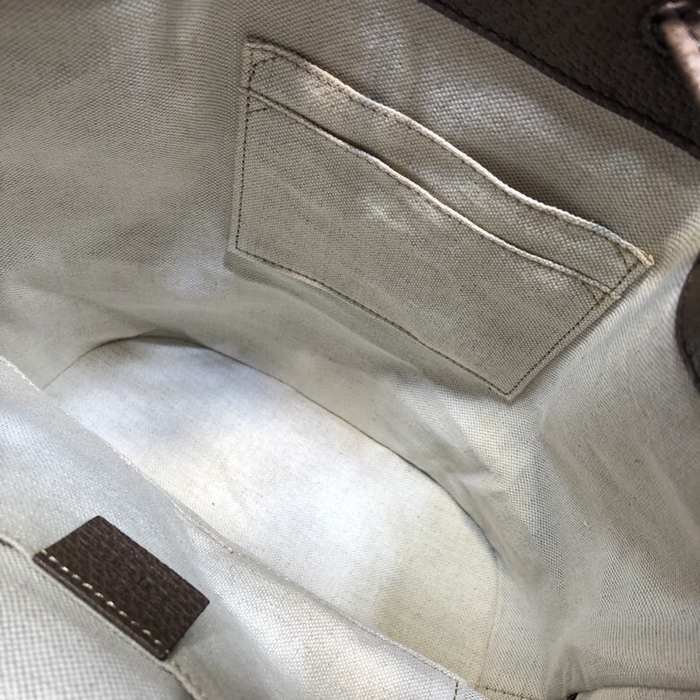 Gucci BagTypeTote canvas drawstring bag with leather accents Brown 01A