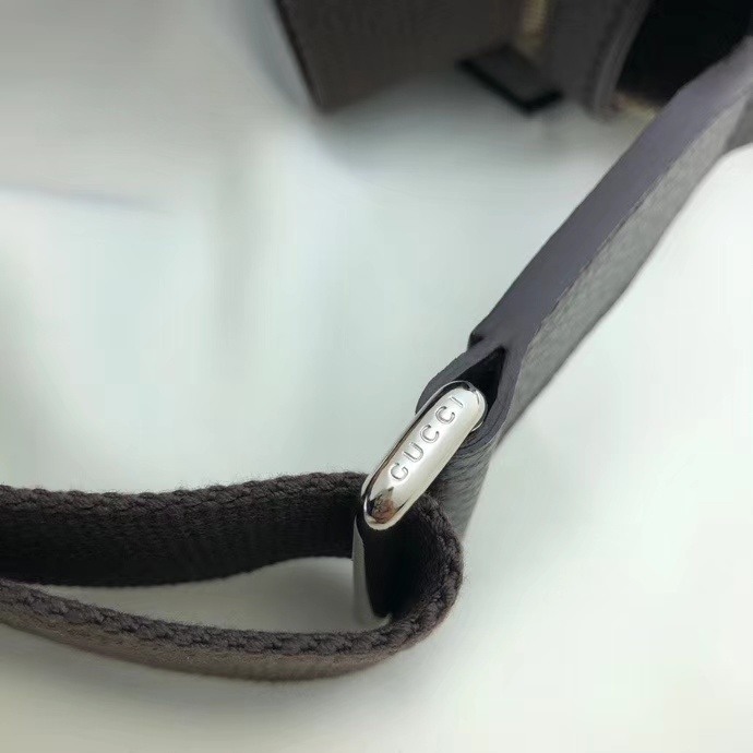 Gucci BagTypeTote canvas shoulder bag with leather accents Brown 01A