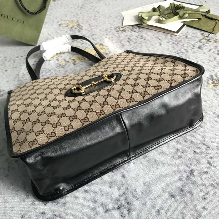 Gucci BagTypeTote classic canvas tote with structured shape Brown 01A