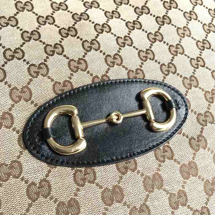 Gucci BagTypeTote classic canvas tote with structured shape Brown 01A