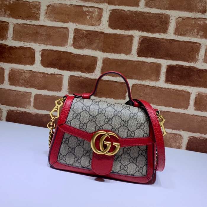 Gucci BagTypeTote classic structured tote with chain details Brown 01A