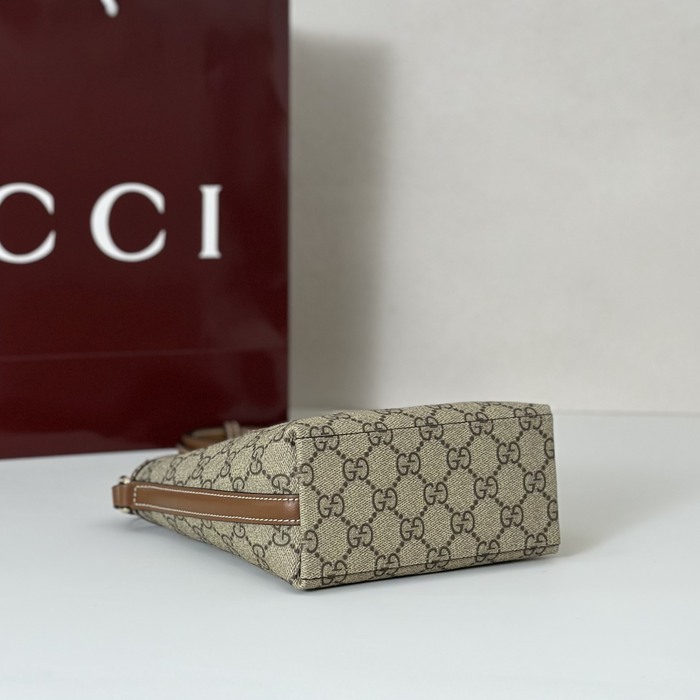 Gucci BagTypeTote compact crossbody tote with signature pattern Beige 01A