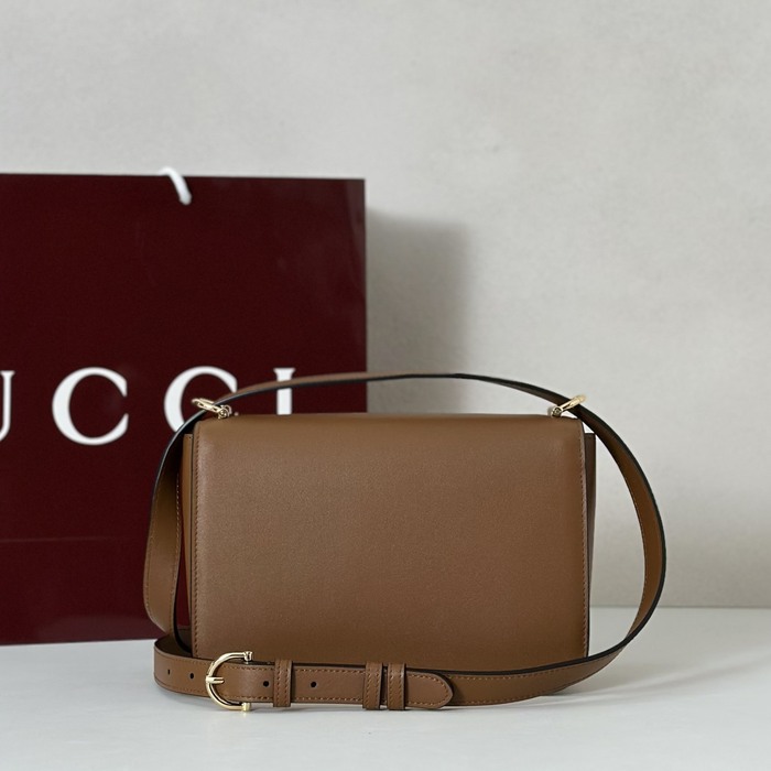 Gucci BagTypeTote compact design shoulder strap Brown 01A