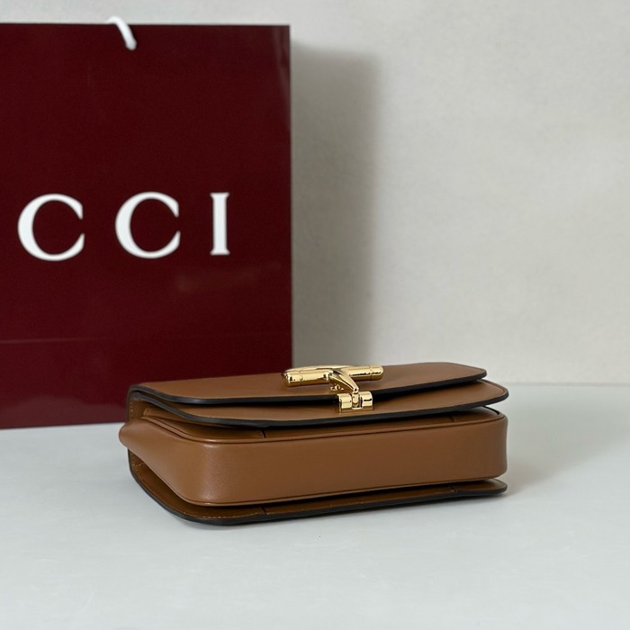 Gucci BagTypeTote compact design shoulder strap Brown 01A