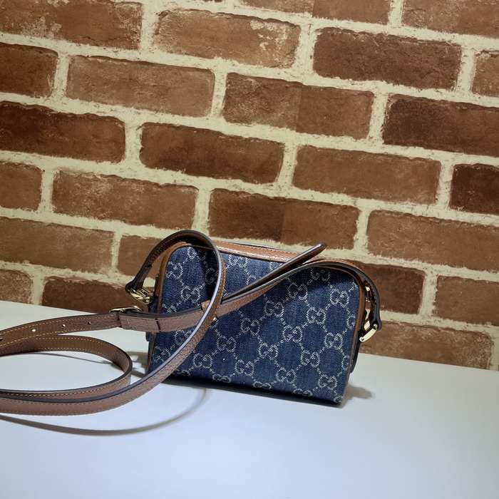 Gucci BagTypeTote compact design with double handles Blue 01A