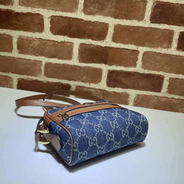 Gucci BagTypeTote compact design with double handles Blue 01A