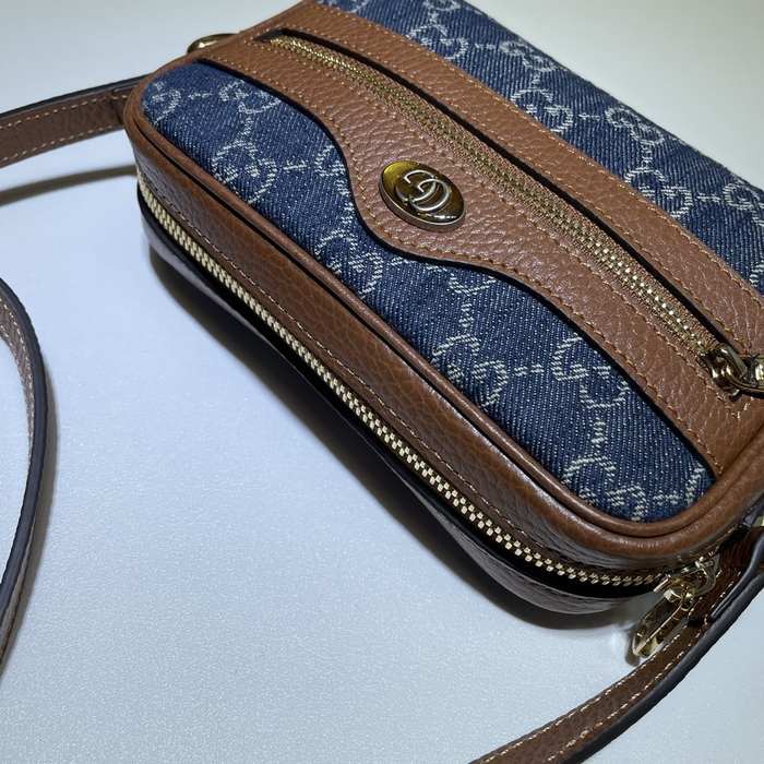 Gucci BagTypeTote compact design with double handles Blue 01A