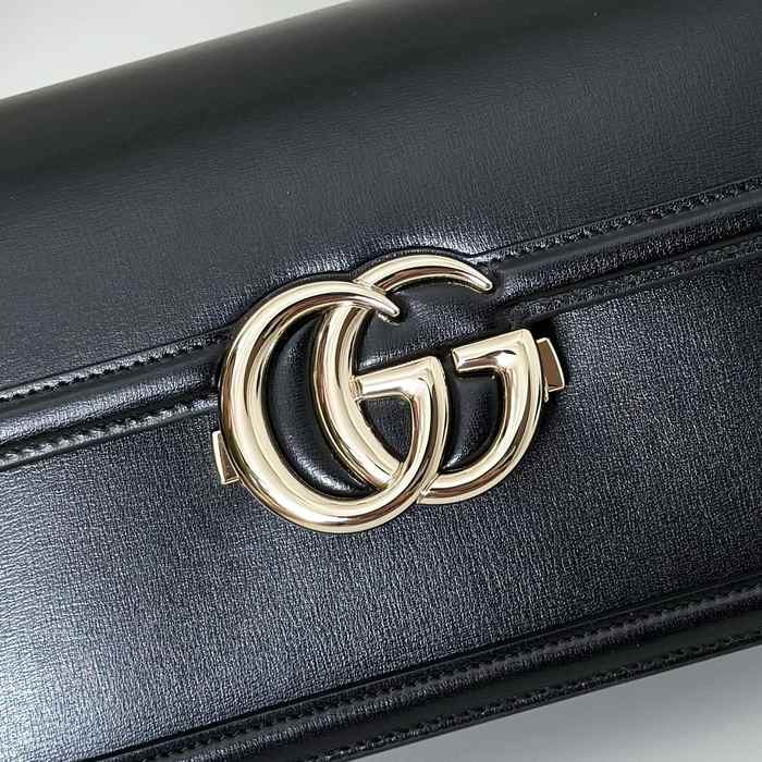 Gucci BagTypeTote compact design with flap Black 01A