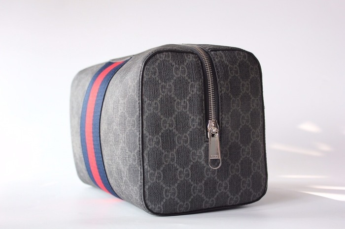 Gucci BagTypeTote cosmetic bag with stripe details Grey 01A