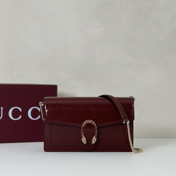 Gucci BagTypeTote elegant leather design Burgundy 01A