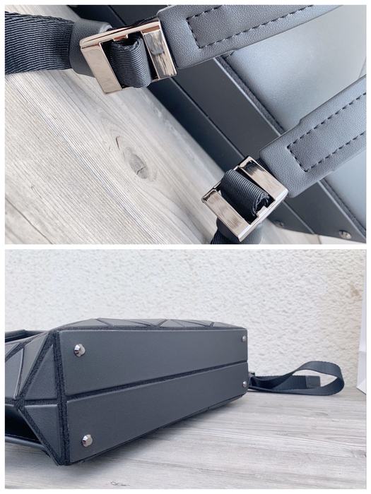 Issey Miyake Backpack with geometric design Blue 01A