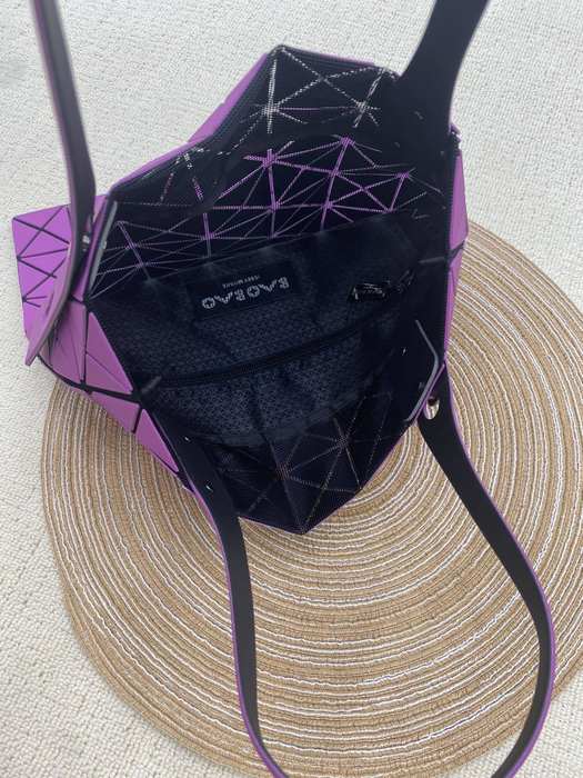 Issey Miyake Tote Bag with geometric design Black 01A