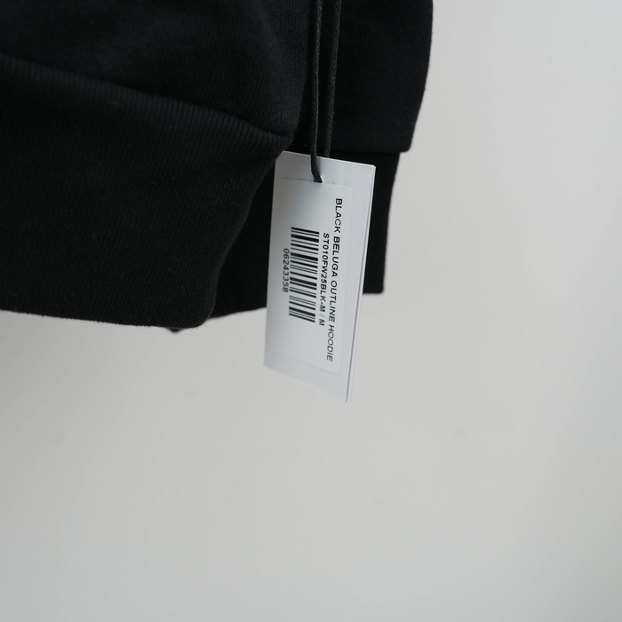 Clothing King Spider Beluga Outline Hoodie Black