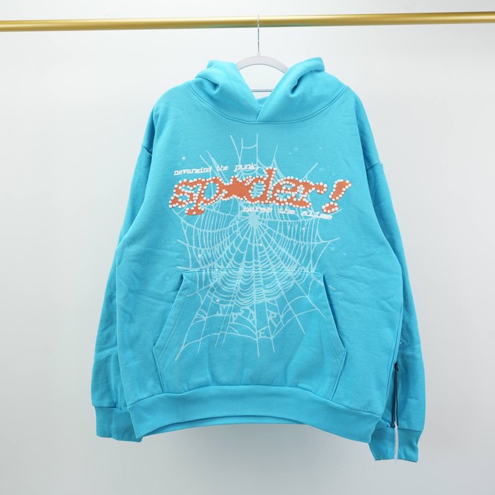 Clothing King Spider Sp5der Punk V2 Hoodie Blue