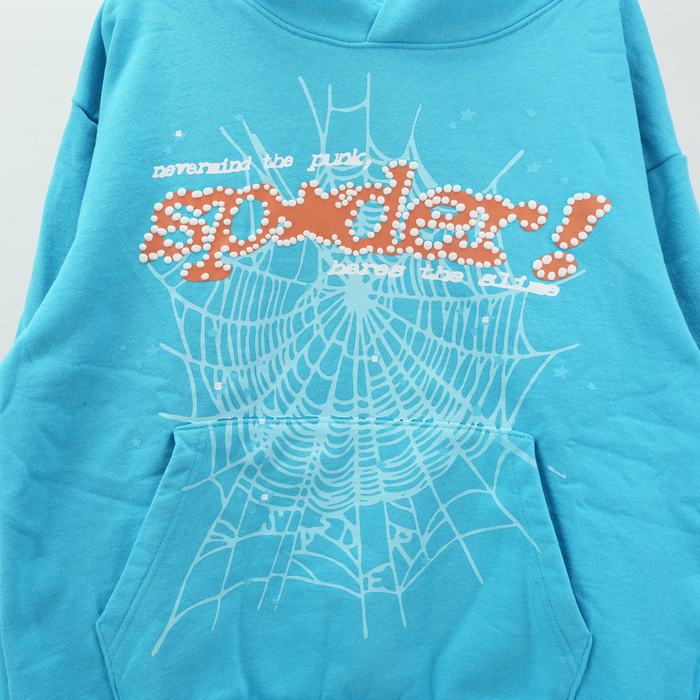 Clothing King Spider Sp5der Punk V2 Hoodie Blue