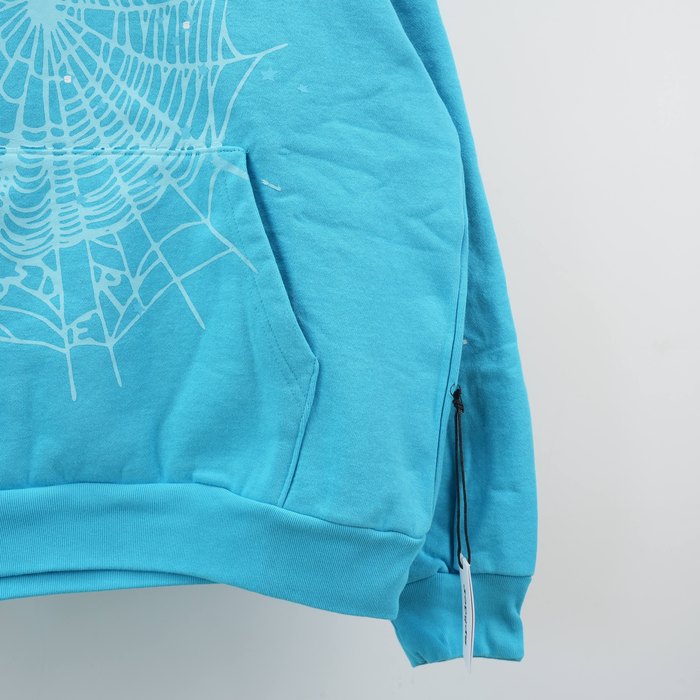 Clothing King Spider Sp5der Punk V2 Hoodie Blue