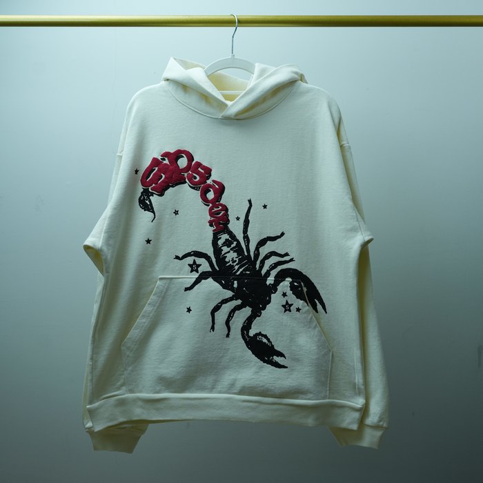 Clothing Mariah The Scientist MTS x SP5DER Scorpion Hoodie White