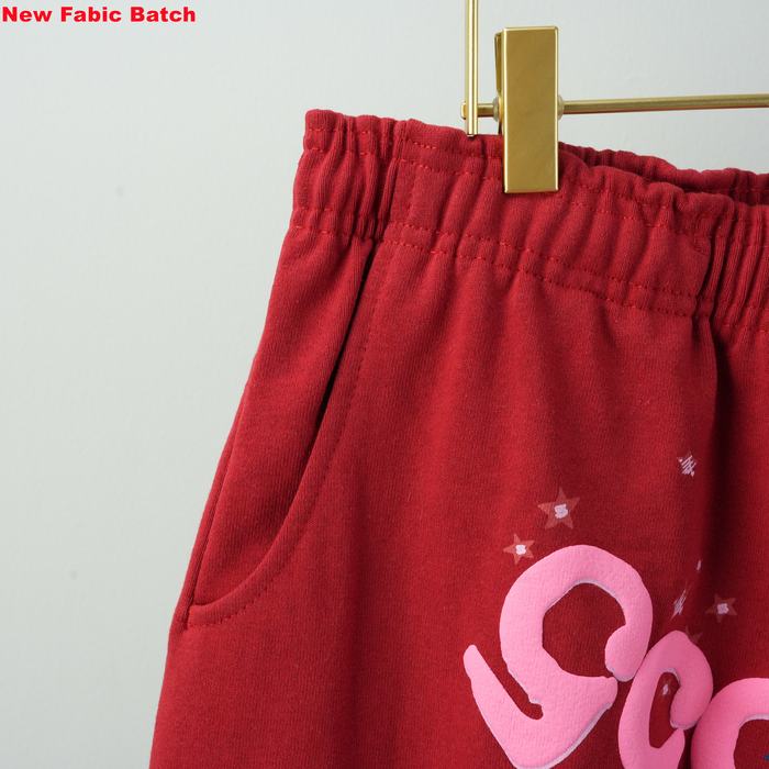 Clothing Sp5der Worldwide Red Angel Number 555 Sweatpants Red