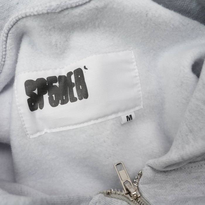 Clothing Sp5der Atlanta Full Zip Hoodie Grey