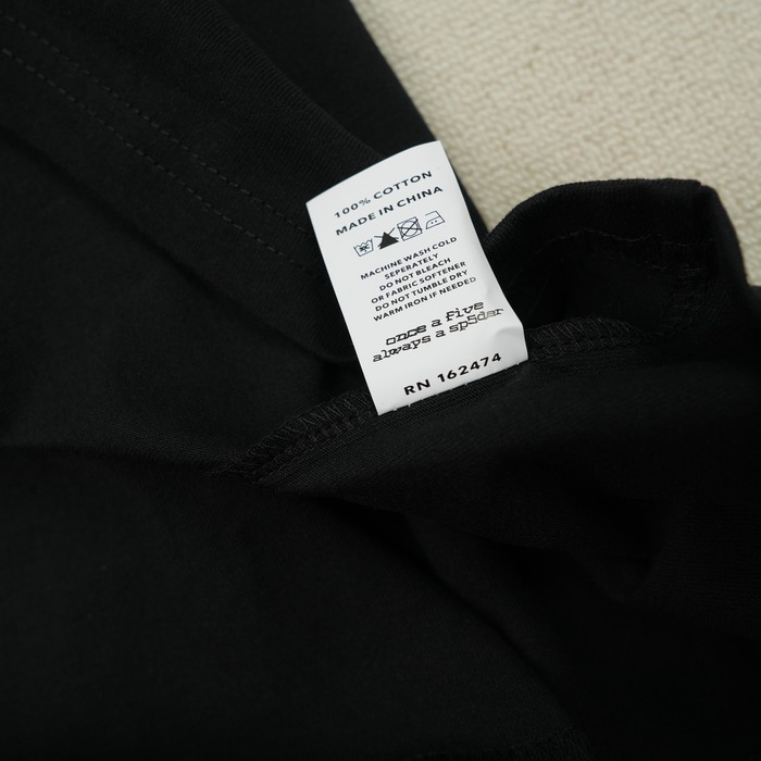 Clothing Sp5der Jeffery Heavyweight Tee Black