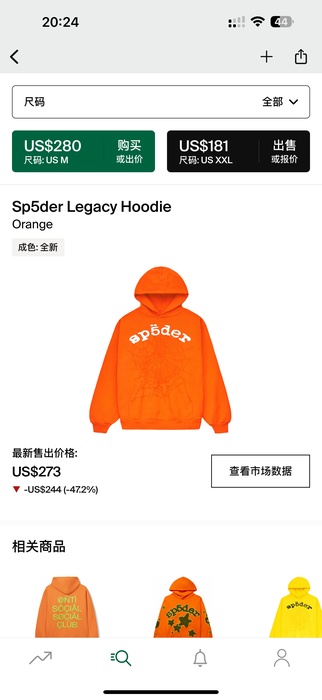 Clothing Sp5der Legacy Hoodie Red