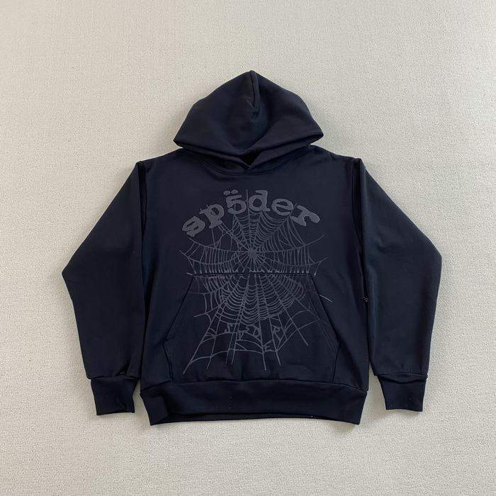 Clothing Sp5der Phantom Web Hoodie Black