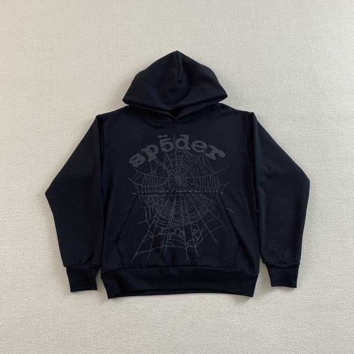 Clothing Sp5der Phantom Web Hoodie Black